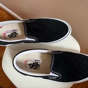 Vans Black Slip-On Shoes